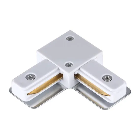 NOVOTECH 135141 PORT NT22 087 белый Соединитель с токопроводом "L" для однофазного двухжильного шинопровода IP20 220V