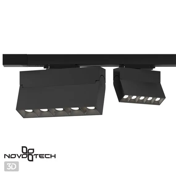 NOVOTECH 358326 PORT NT19 151 черный Трехфазный трековый свтильник IP33 LED 4000К 25W 110-265V EOS, изображение 4