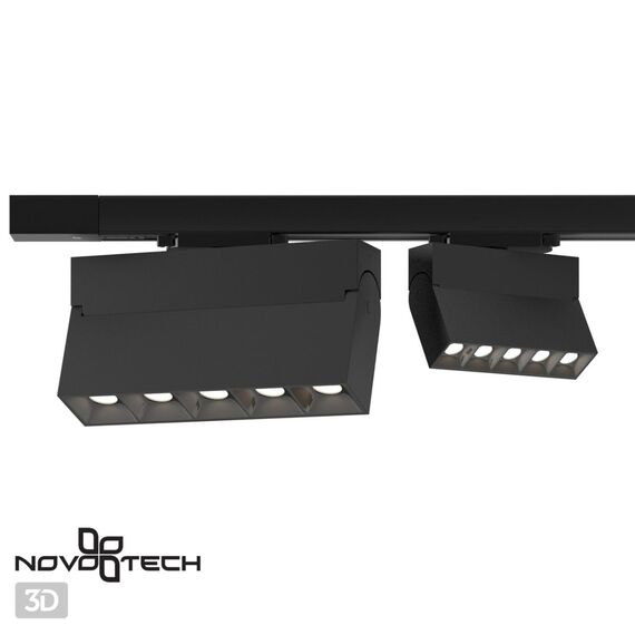 NOVOTECH 358327 PORT NT19 151 черный Трехфазный трековый свтильник IP33 LED 4000К 13W 110-265V EOS, изображение 4