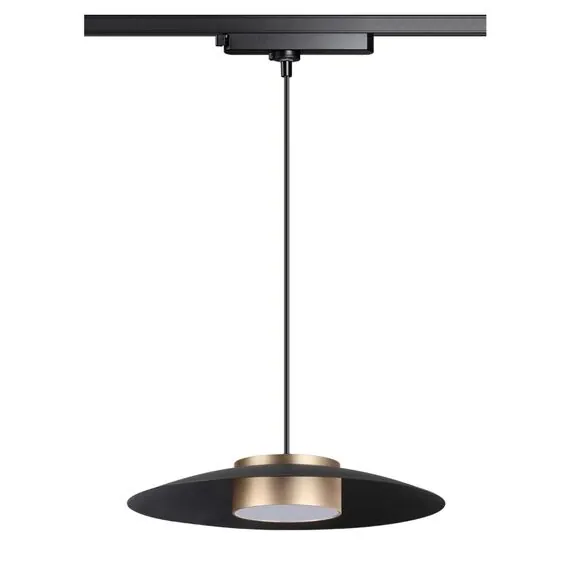 NOVOTECH 358592 PORT NT21 105 черный/золото Светильник трековый однофазный трехжильный, провод 1м IP20 LED 4000K 18W 220-240V PILZ
