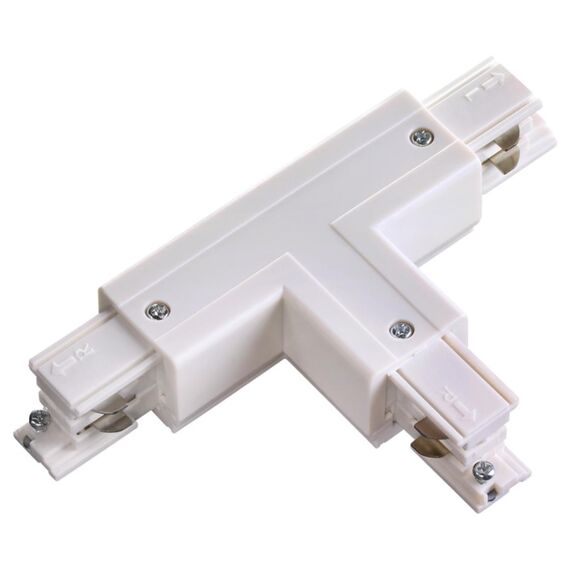 NOVOTECH 135056 PORT NT19 137 белый Соединитель "T" левый внешний с токопроводом для трехфазного шинопровода