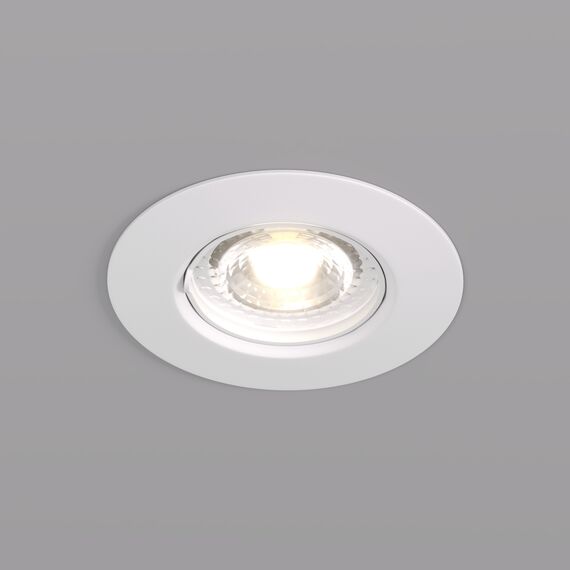 Denkirs DK3028-WH Встраиваемый светильник, IP 20, 10 Вт, GU5.3, LED, белый, пластик