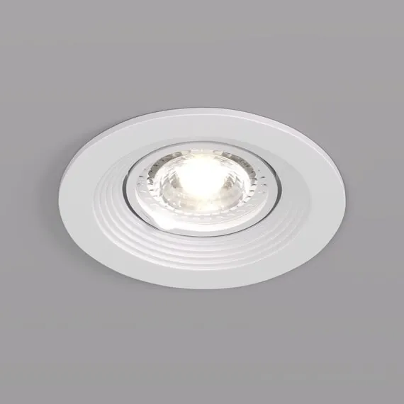 Denkirs DK3029-WH Встраиваемый светильник, IP 20, 10 Вт, GU5.3, LED, белый, пластик