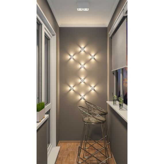 Denkirs DK3035-WH Светильник накладной IP 20, 10 Вт, GU5.3, LED, белый, пластик, изображение 8