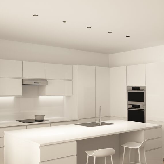 Denkirs DK3026-WB Встраиваемый светильник, IP 20, 10 Вт, GU5.3, LED, белый/черный, пластик, изображение 5