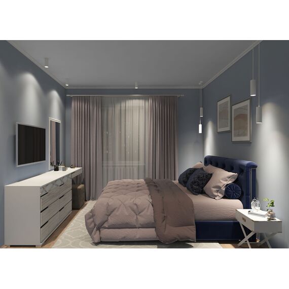 Denkirs DK2051-WH Накладной светильник, IP 20, 15 Вт, GU10, белый, алюминий, изображение 5