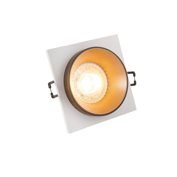 Denkirs DK2402-GD Встраиваемый светильник, IP 20, 50 Вт, GU10, черный/золотой, алюминий, изображение 2