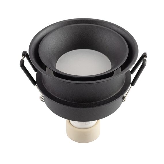 Denkirs DK2403-BK Встраиваемый светильник влагозащ., IP 44, 10 Вт, GU10, черный, алюминий, изображение 3