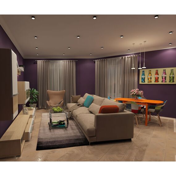 Denkirs DK2403-BK Встраиваемый светильник влагозащ., IP 44, 10 Вт, GU10, черный, алюминий, изображение 8