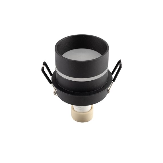 Denkirs DK2404-BK Встраиваемый светильник влагозащ., IP 44, до 15 Вт, GU10, черный, алюминий, изображение 3