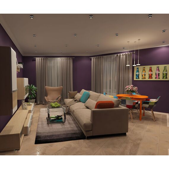 Denkirs DK2404-BK Встраиваемый светильник влагозащ., IP 44, до 15 Вт, GU10, черный, алюминий, изображение 6