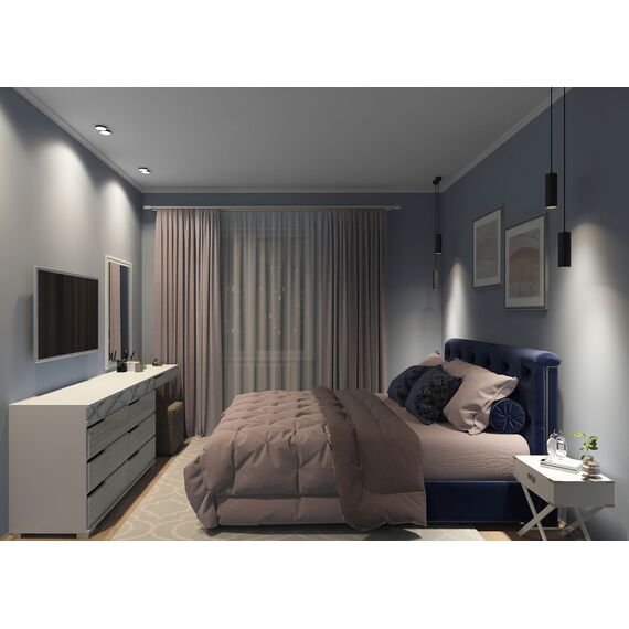 Denkirs DK2422-BK Встраиваемый светильник, IP 20, 50 Вт, GU10, черный, алюминий, изображение 7