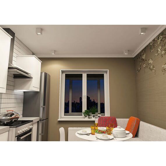 Denkirs DK3080-WH Светильник накладной IP 20, 10 Вт, GU5.3, LED, белый/белый, пластик, изображение 2