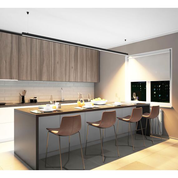 Denkirs DK9303-BK Линейный светильник 72W 3000mm 3000K, черный, изображение 5