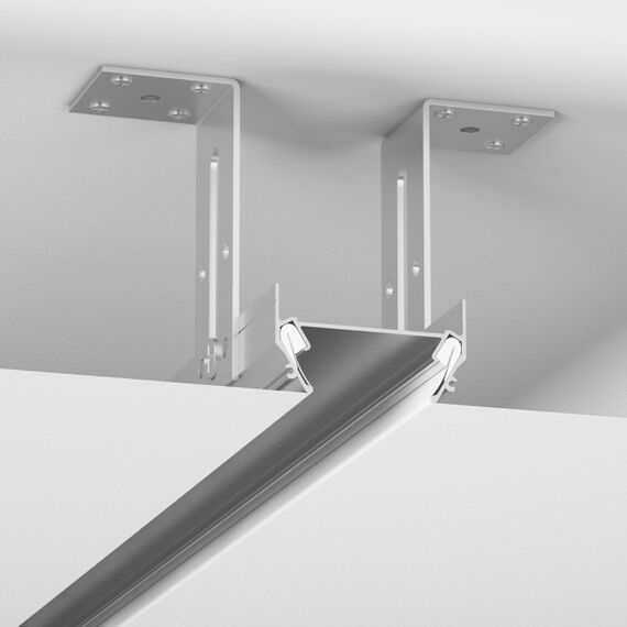 Denkirs TR3050-AL Закладной профиль под шинопровод для натяжного потолка 2м, изображение 3