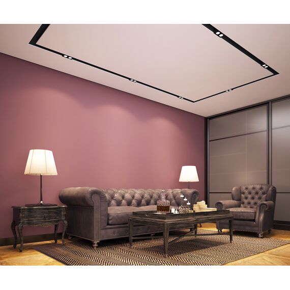 Denkirs DK5850-BK Профиль Flod для создания декоративных ниш в натяжном потолке, алюминий, черный, изображение 5