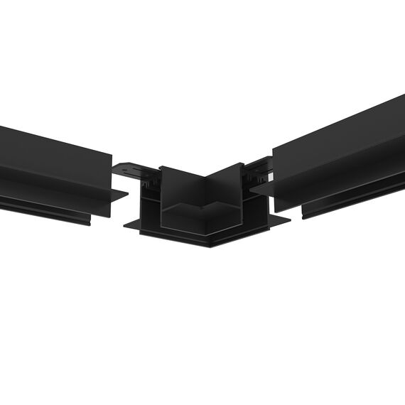 Denkirs TR2112-BK Угол потолок-потолок встраиваемый под ГКЛ SMART, черный, изображение 2