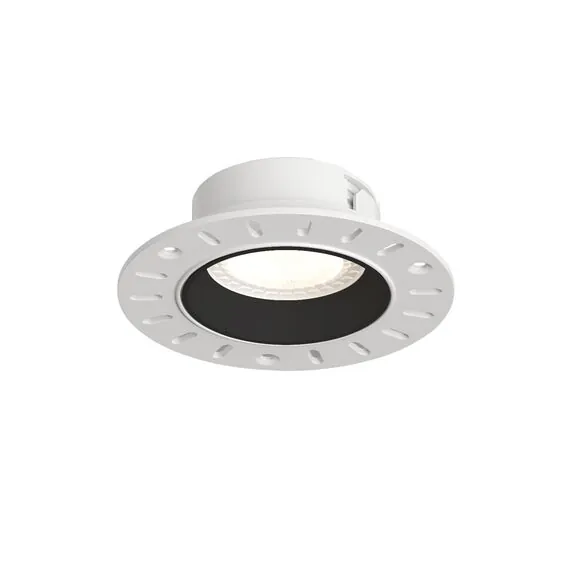Denkirs DK3055-BK Встраиваемый светильник, IP 20, 10 Вт, GU5.3, LED, черный, пластик