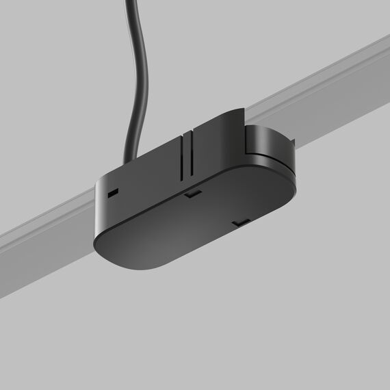 Denkirs TR5215-BK Подвод питания универсальный (середина/торец), серия Base, 48V DC, IP20, черный, пластик, изображение 2