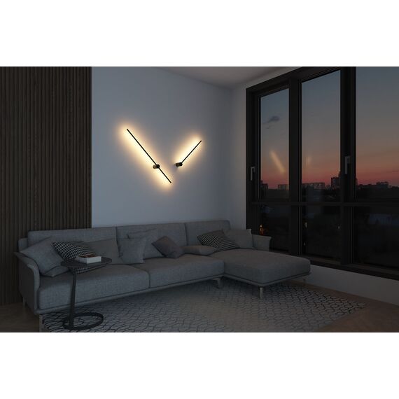 Denkirs DK5012-BK Бра 800 мм, 3000К, IP20, 7 Вт, черный, алюминий, изображение 8