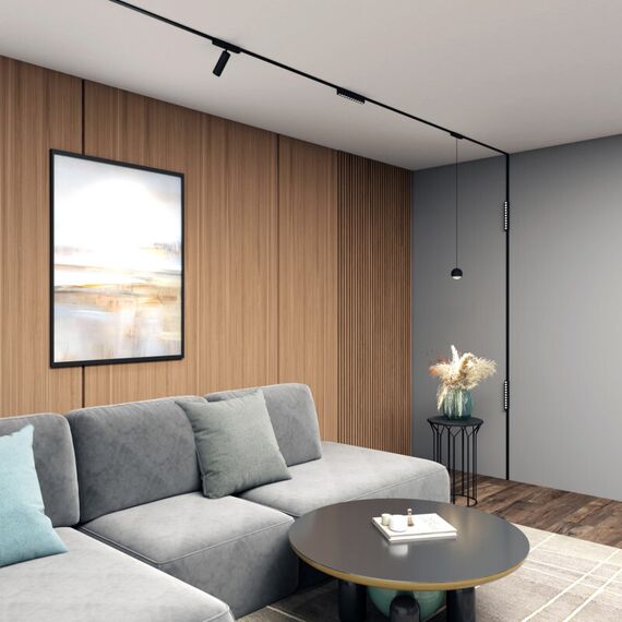 Denkirs DK5316-BK Светильник для трека Air, серия Hang 3000 со светодиодом, ?80*76мм, 48V DC, 5W, RA?95, 120°, 3000K, IP20, черный, алюминий, изображение 5