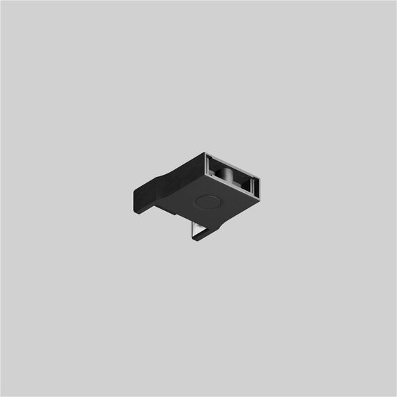 Denkirs TR5214-BK Торцевая заглушка для трека Air, серия Base, с отверстием для крепления , черный, пластик