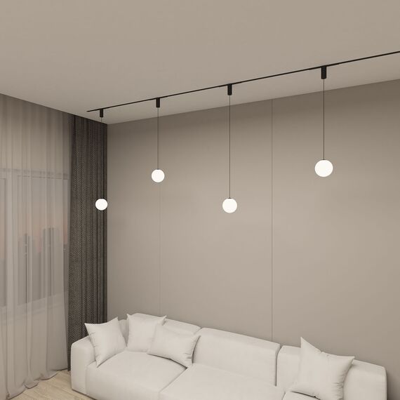 Denkirs DK8052-BK Подвесной светильник SMART MOON 5W DIM 3000K-6000K, ?130мм, черный, акрил, изображение 4