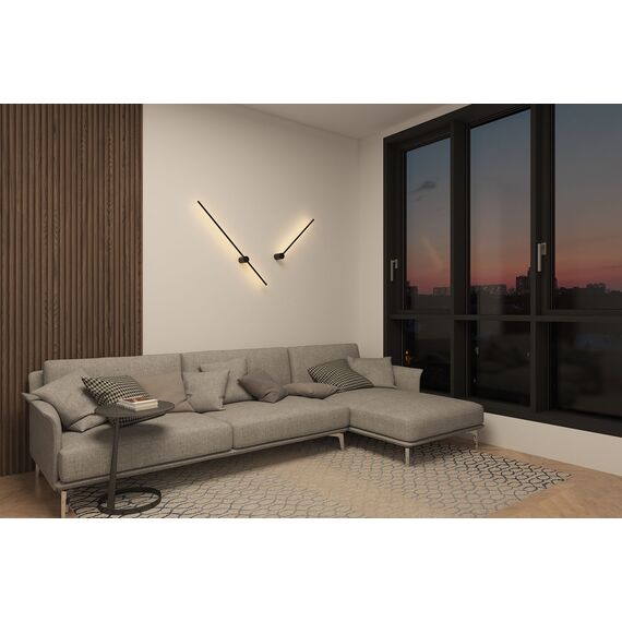 Denkirs DK5012-BK Бра 800 мм, 3000К, IP20, 7 Вт, черный, алюминий, изображение 7