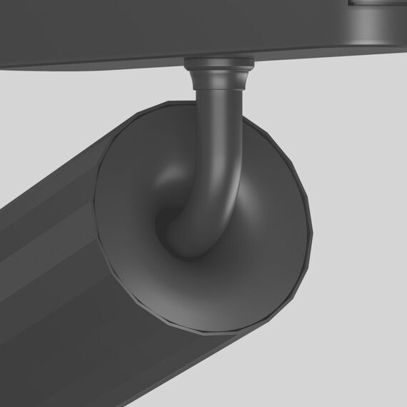 Denkirs DK5371-BK Светильник для трека Air, серия Spot 2700-6500 со светодиодом, ?50*H160мм, 48V DC, 12W, RA?95, 24°, 2700-6500K, IP20, черный, алюминий, изображение 2