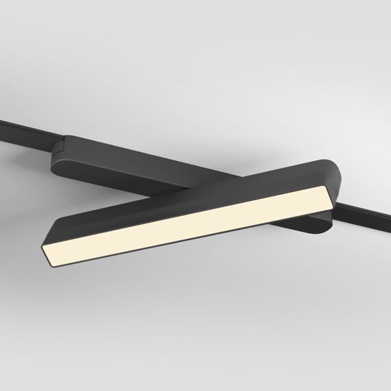 Denkirs DK5303-BK Светильник для трека Air, серия Linear 3000 со светодиодом, L230*W26*H60мм, 48V DC, 9W, RA?90, 120°, 3000K, IP20, черный, алюминий, изображение 2