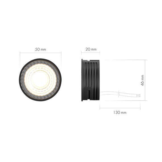 Denkirs DK3000-7W-BK Светодиодный модуль черный керамический корпус, изображение 7