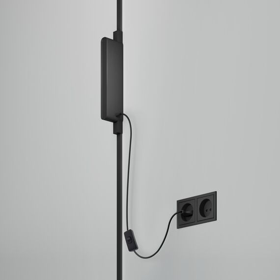 Denkirs TR5220-BK Внешний блок питания для трека Air, серия Base, 150W, 48V DC, IP20, черный, алюминий, изображение 3