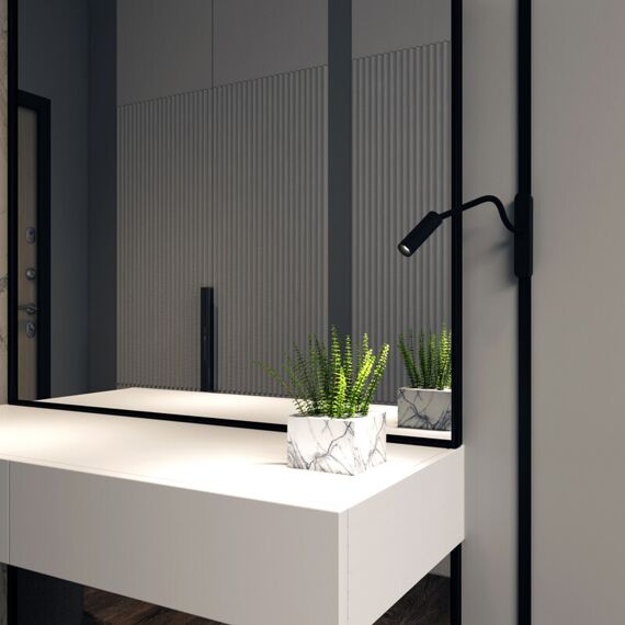 Denkirs DK5313-BK Светильник для трека Air, серия Spot 3000 со светодиодом, ?26*495мм, 48V DC, 2W, RA?90, 24°, 3000K, IP20, черный, алюминий, изображение 6