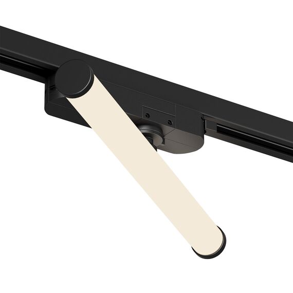 Denkirs DK6438-BK Поворотный однофазный трековый светильник STROM со светодиодом L300mm 220V 10W 150° 3000K IP20 черный алюминий/акрил, изображение 3