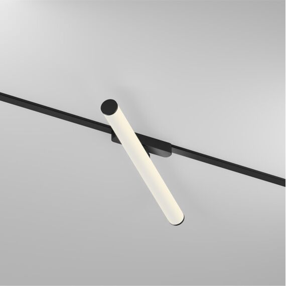 Denkirs DK5325-BK Светильник для трека Air, серия Ray 3000 со светодиодом, L500*W35*H79mm,?33, 48V DC, 12W, RA?90, 120°, 3000K, IP20, черный, алюминий