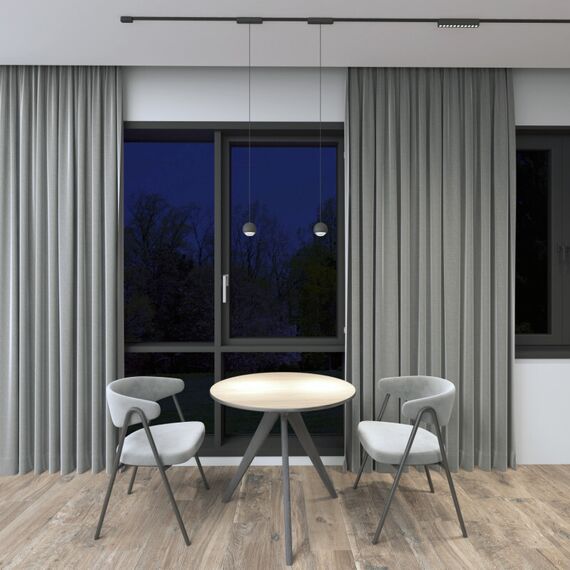 Denkirs DK5316-BK Светильник для трека Air, серия Hang 3000 со светодиодом, ?80*76мм, 48V DC, 5W, RA?95, 120°, 3000K, IP20, черный, алюминий, изображение 8