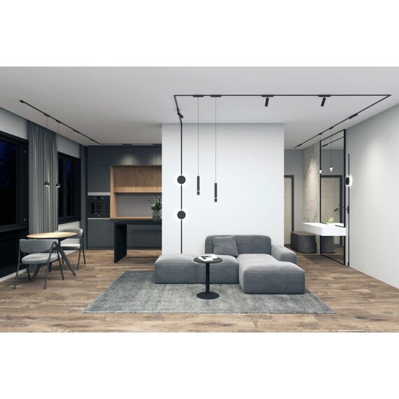 Denkirs DK5370-BK Светильник для трека Air, серия Spot 2700-6500 со светодиодом, ?40*H147мм, 48V DC, 7W, RA?95, 24°, 2700-6500K, IP20, черный, алюминий, изображение 6