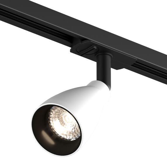 Denkirs DK6050-BW+BK Трековый светильник IP 20, 15 Вт, GU10, черный с белым, алюминий, пластик
