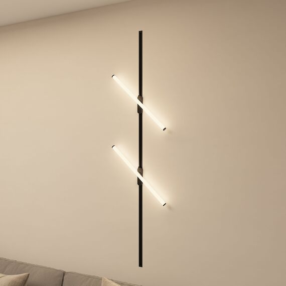 Denkirs DK6648-BK Поворотный однофазный трековый светильник STROM со светодиодом L600mm 220V 15W 150° 4000K IP20 черный алюминий/акрил, изображение 5