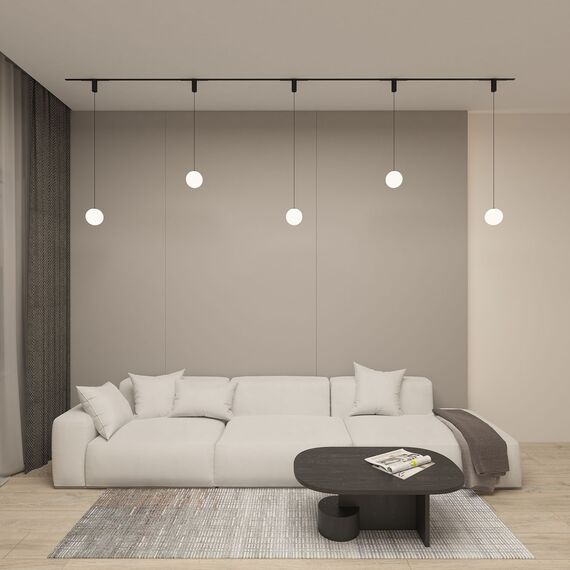 Denkirs DK8052-BK Подвесной светильник SMART MOON 5W DIM 3000K-6000K, ?130мм, черный, акрил, изображение 3