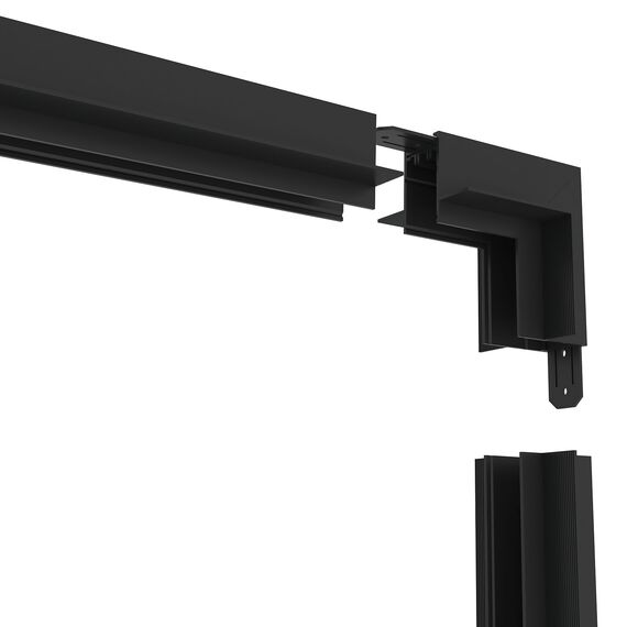 Denkirs TR2118-BK Угол стена-потолок встраиваемый под ГКЛ SMART, черный     , изображение 2