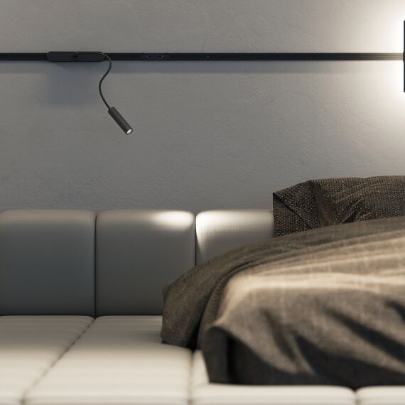 Denkirs DK5313-BK Светильник для трека Air, серия Spot 3000 со светодиодом, ?26*495мм, 48V DC, 2W, RA?90, 24°, 3000K, IP20, черный, алюминий, изображение 5