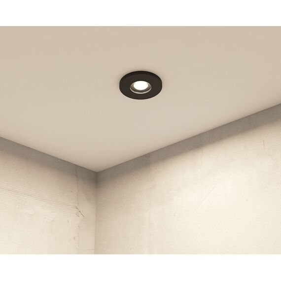 Denkirs DK2036-BK Встраиваемый светильник влагозащ., IP 44, до 15 Вт, GU10, LED, черный, алюминий, изображение 7