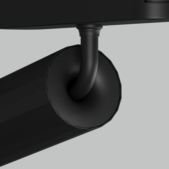 Denkirs DK5370-BK Светильник для трека Air, серия Spot 2700-6500 со светодиодом, ?40*H147мм, 48V DC, 7W, RA?95, 24°, 2700-6500K, IP20, черный, алюминий, изображение 3