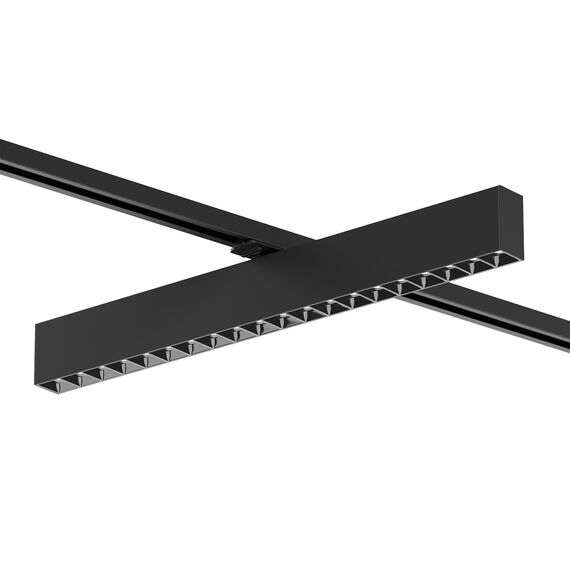 Denkirs DK6644-BK Поворотный однофазный трековый светильник EDDER со светодиодом L538mm 220V 40W 30° 4000K IP20 черный алюминий, изображение 2