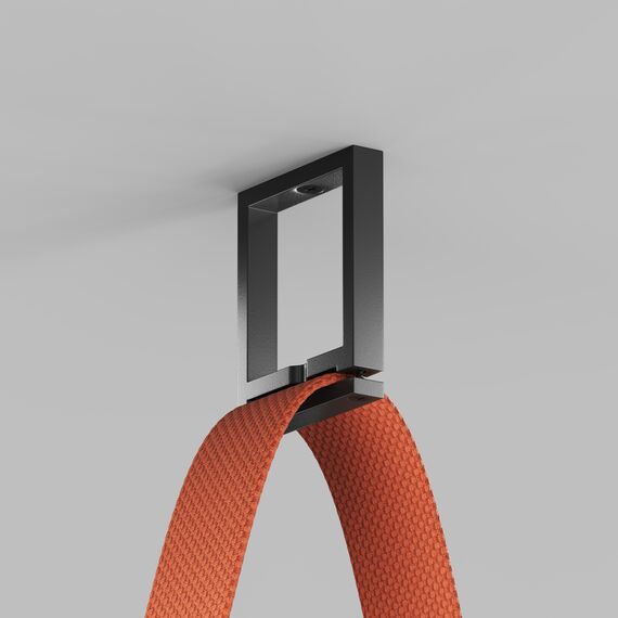 Denkirs TR5518-BK Накладное крепление гибкого трека-ремня Belty, серия Base, H50мм, IP20, черный, пластик, изображение 2