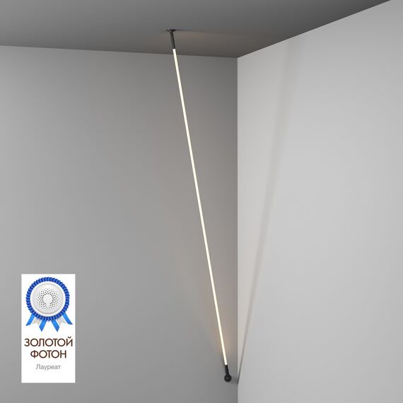 Denkirs DK7505-BK Cветильник-трос в оплетке FLEX со светодиодом 5м 24V DC 86W 360° 3000К IP20 черный