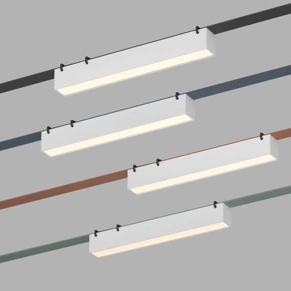 Denkirs DK5574-WH Cветильник для трека-ремня Belty, серия Linear, со светодиодом, L323*W40*H45мм, 48V DC, 12W, RA90, 120°, 4000K, IP20, белый, алюминий, изображение 2