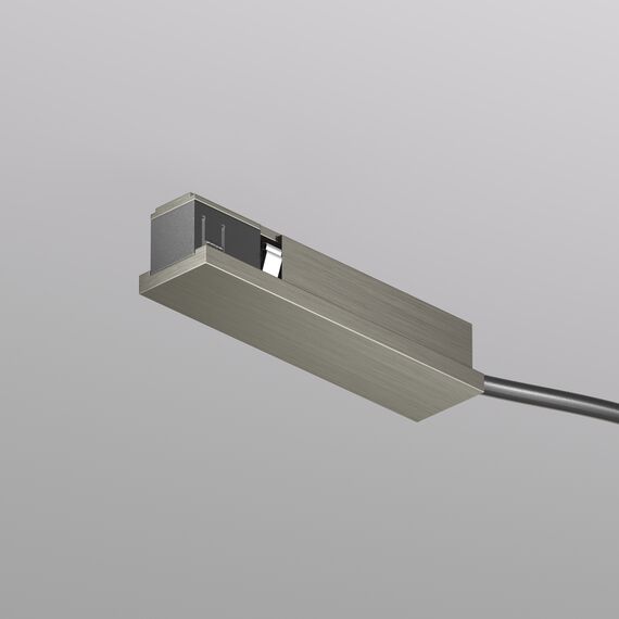 Denkirs TR5721-DN Подвод питания универсальный (середина/торец) для трека SHINE BASE, 48V DC, IP20, темный никель, алюминий