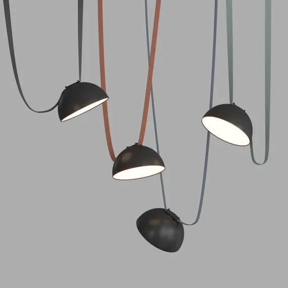 Denkirs DK5560-BK Cветильник для трека-ремня Belty, серия Flow со светодиодом, D220*H117мм, 48V DC, 24W, RA90, 120°, 4000K, IP20, черный, алюминий, изображение 3